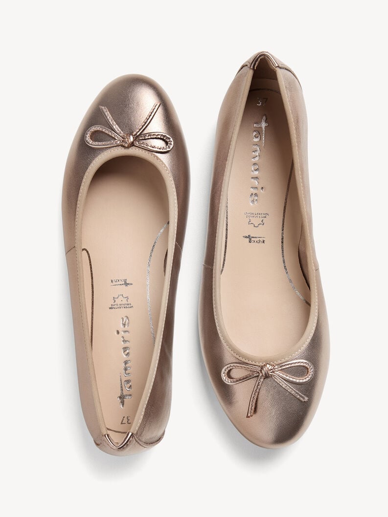 Tamaris Lederballerina - Metallic