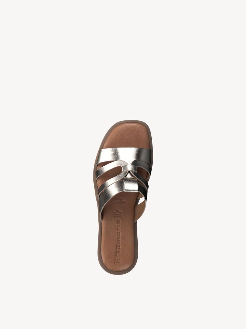 Tamaris Lederpantolette - Gold