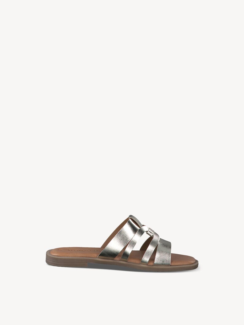 Tamaris Lederpantolette - Gold