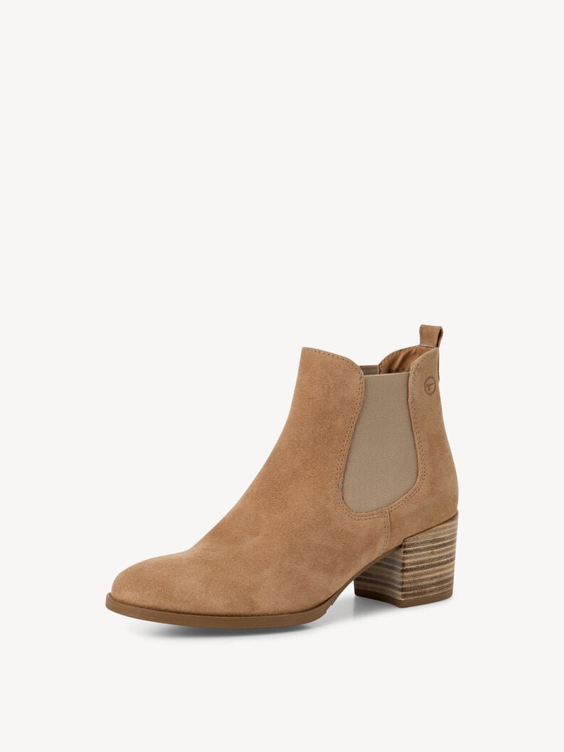 Tamaris Leder Chelsea Boot - Beige