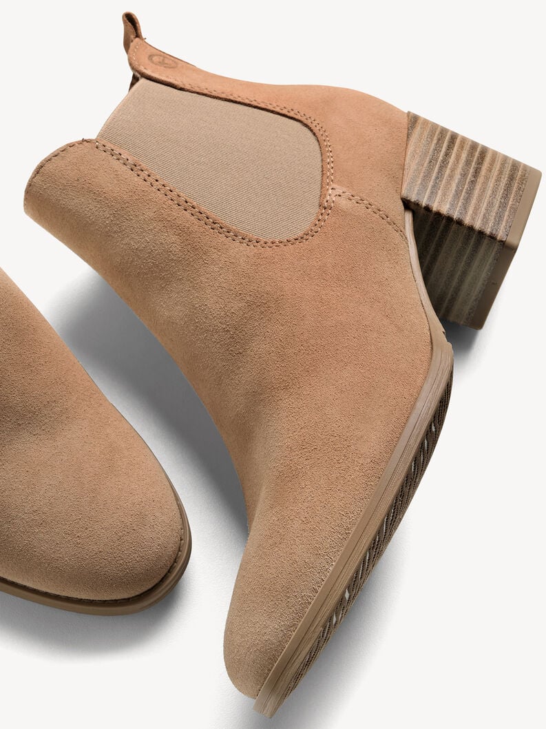 Tamaris Leder Chelsea Boot - Beige