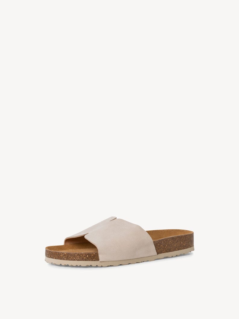 Tamaris Lederpantolette - Beige